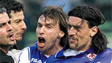 <b>UN SEGURO EN ITALIA</B>. Moreno Torricelli, a la derecha, jugó en la Juventus y en la Fiorentina. Ahora, con 33 años, prueba suerte en España.