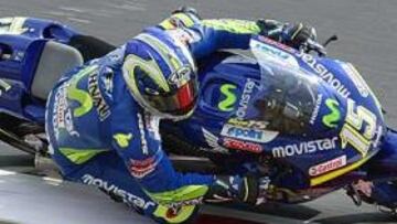 <B>SETE NO PUDO.</b> El catalán no pudo con Valentino Rossi y en casa, en el circuito de Montmeló.