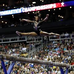 La FIG rebaja la nota de Biles
en la barra por excesivo riesgo