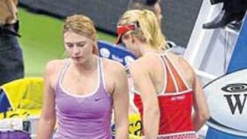 <b>NO HAY TRATO. </b>Sharapova y Dementieva, ni se dirigen la mirada.