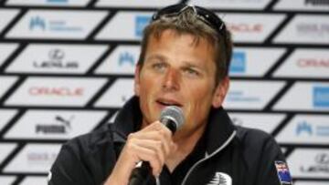Dean Barker, patrón del AC72 neozelandés ''Aotearoa''.