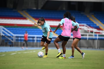 La Selección Colombia femenina última detalles para lo que será el partido amistoso ante Zambia.