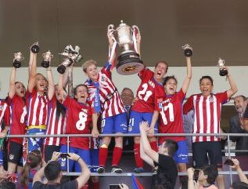 En junio de 2016 el Atlético Femenino consiguió, por primera vez en la historia, ser campeonas de la Copa de la Reina. En la final se enfrentaron al Barcelona.
