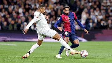 Lamine y Mbappé, en el último Clásico.
