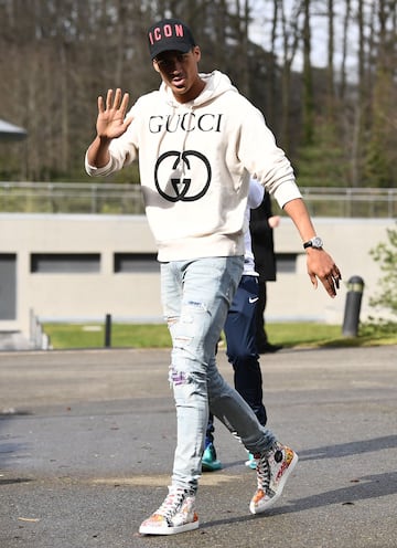 Raphael Varane a su llegada a la concentración en Clairefontaine-en-Yvelines. 