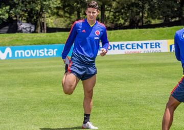 La Selección Colombia entrena en Bogotá pensando en el amistoso del domingo contra Perú. 