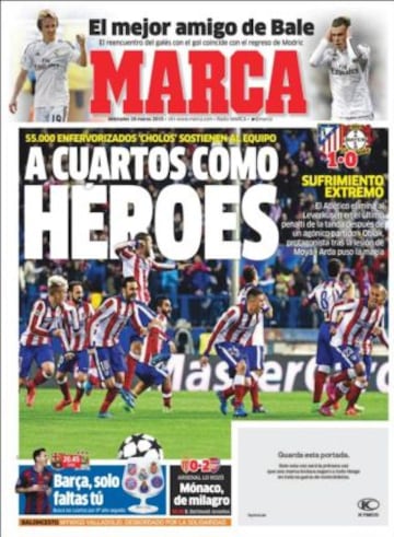 Portadas de la prensa deportiva