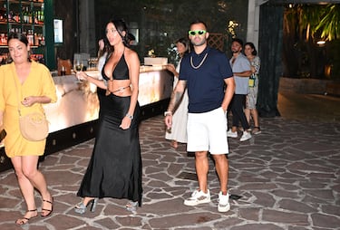 Aurah Ruiz y Jesé Rodríguez durante la fiesta que Cuarzo Producciones celebra tras el éxito del reality 'Supervivientes All Stars'.