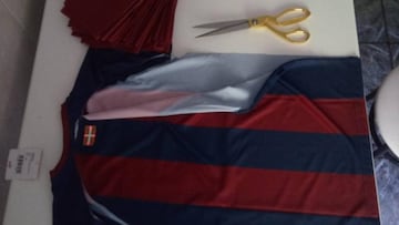 El Eibar dona camisetas para hacer mascarillas infantiles