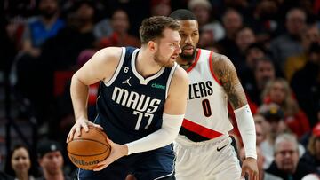 Luka Doncic paga los continuados esfuerzos en su visita a Portland