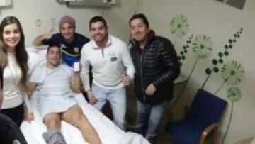 Carvallo fue operado inmediatamente tras sufrir la lesión.