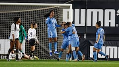 Mayra celebra el gol del partido.