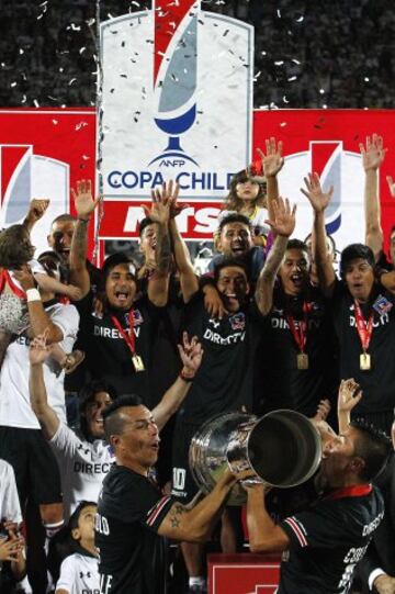 Así fue la fiesta de Colo Colo tras ganar la Copa Chile