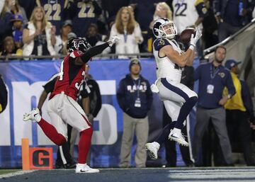 El registro de la victoria de los Falcons en Los Angeles