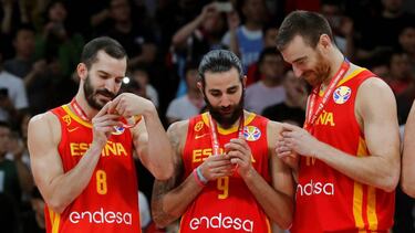 Pau Ribas, Ricky Rubio y V¨ªctor Claver.