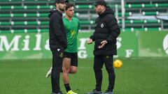 Yeray Cabanzón y José Alberto, del Racing.