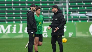 Yeray Cabanzón y José Alberto, del Racing.