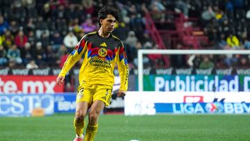 Kevin Alvarez of America during the 1st round match between Tijuana and America as part of the Liga BBVA MX, Torneo Clausura 2026 at Caliente Stadium, on January 09, 2026 in Tijuana, Baja California, Mexico.
