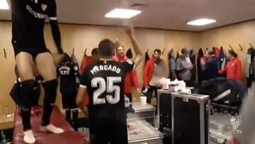 Así celebró Sevilla tras eliminar al United de Alexis Sánchez