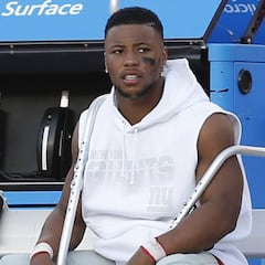 Giants pierden a Saquon Barkley en debut estelar de Daniel Jones