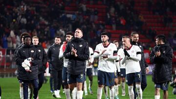 El PSV celebra la victoria ante el Twente, el pasado fin de semana.