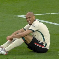 Fabinho se rompe y saltan las alarmas en el Liverpool: así fue su lesión a 18 días del Madrid