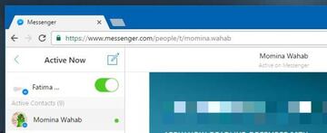 Quitar el estatus Activo en Messenger web