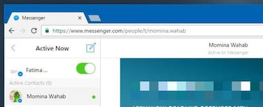 Cómo quitar el estado Activo en Facebook Messenger antes de una reunión