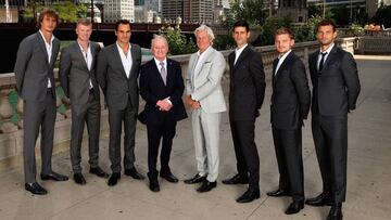 Zerev, Edmund, Federer, Laver, Borg, Djokovic, Goffin y Dimitrov. 