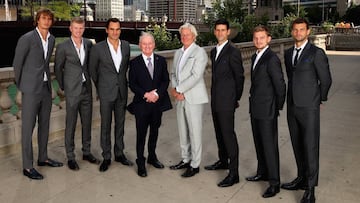 Zerev, Edmund, Federer, Laver, Borg, Djokovic, Goffin y Dimitrov.