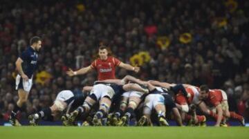 Gales-Escocia. Greig Laidlaw y Gareth Davies.