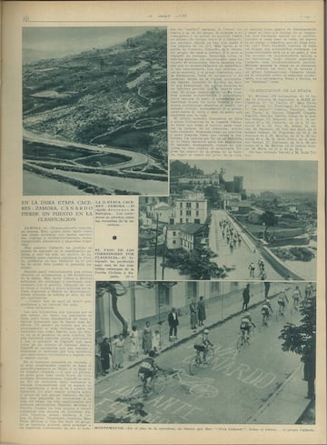 Recorrido por las mejores imgenes de la I Vuelta a Espa?a a travs de la edicin de AS Semanal de 1935.