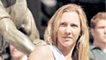 Nicole Vaidisova, ayer en París.