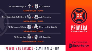 Los playoff a Segunda ya tienen horarios