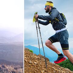 Sal a caminar con estos bastones de senderismo plegables que incluyen varias puntas para distintas superficies