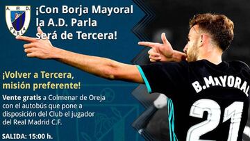 El gesto de Borja Mayoral con los seguidores del Parla