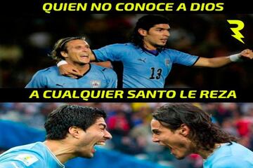Los memes de la victoria de Uruguay sobre Egipto