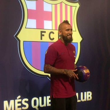Vidal ya está en Barcelona: "Me voy a dejar la vida"