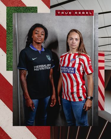 El Atl¨¦tico presenta su camiseta de ¡°homenaje al Manzanares¡±