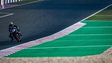 Maverick con la Yamaha en Qatar.