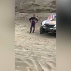 La frustración de Sainz cuando veía que se le escapaba el Dakar