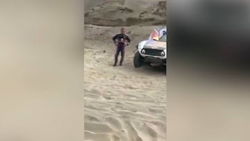 La frustración de Sainz cuando veía que se le escapaba el Dakar