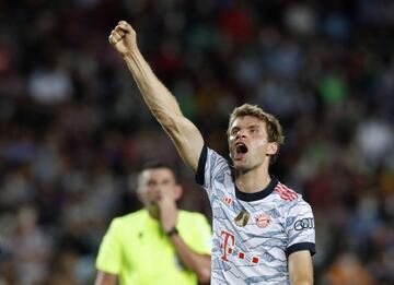 0-1. Thomas Müller celebra el primer gol.