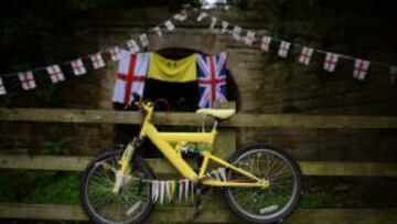 ENGALANADO. El condado de York se ha volcado con el Tour de Francia desde hace días.