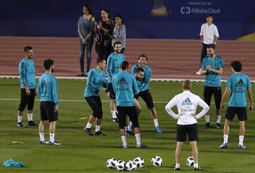 Último entrenamiento antes de la final del Mundial de Clubes