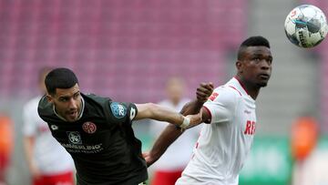 Jhon Córdoba activo en el empate del Colonia ante el Mainz