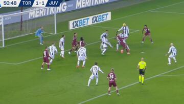 Maripán sorprendió a la Juventus con una acrobacia poco vista: ¡casi anota un golazo!