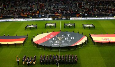 Partido amistoso entre Alemania y España.