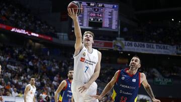 Luka Doncic, durante el Real Madrid-MoraBanc Andorra de la primera jornada de la Liga Endesa.