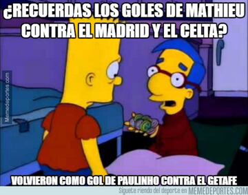 Paulinho protagonista de los memes del Getafe-Barcelona